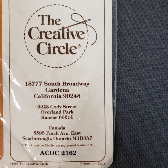 Vtg 80s Sealed Creative Circle Counted Cross Stitch Kit 3 Wisemen Bell Pull 2169 - Picture 5 of 5